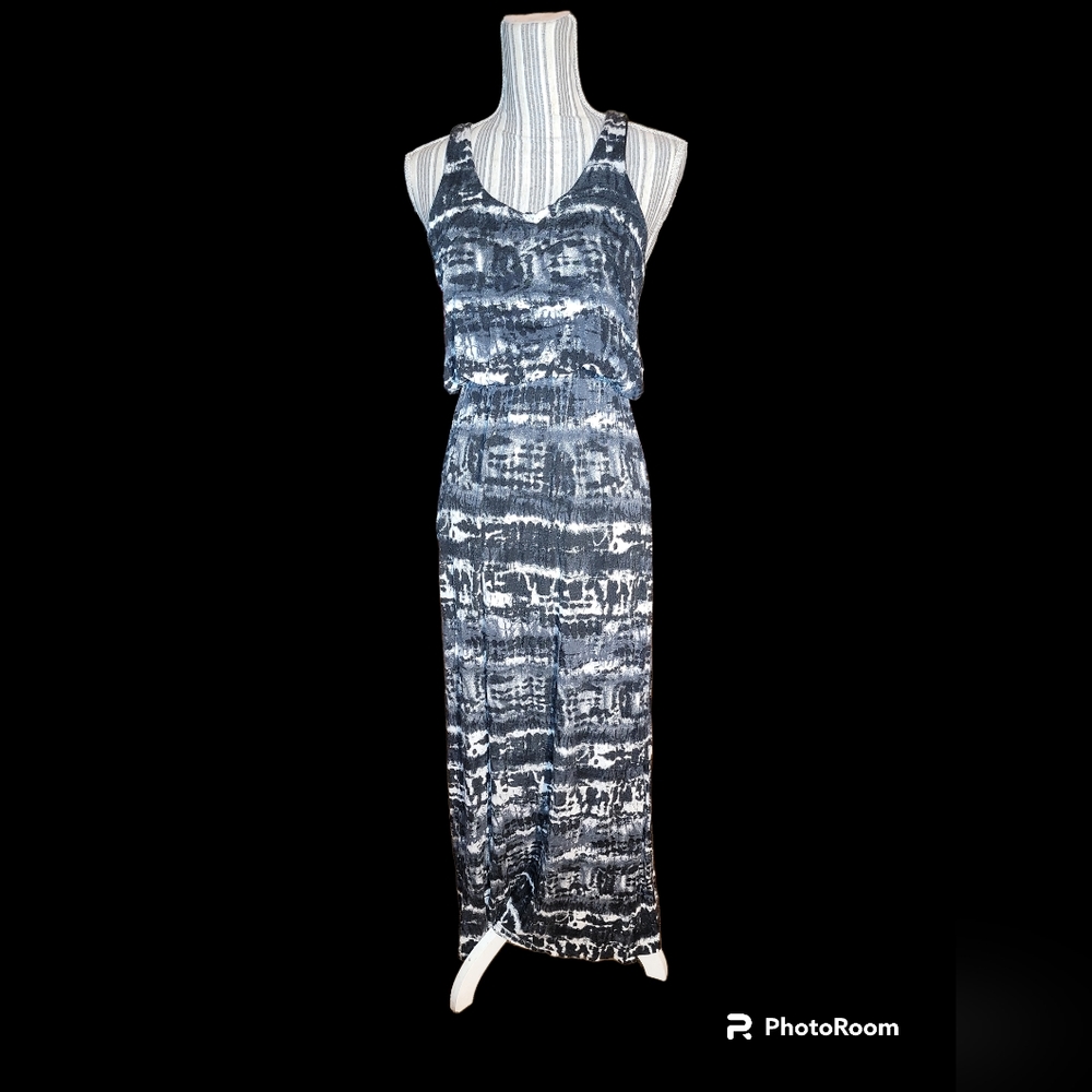 EUC Black and white tie dye Renee C maxi dress